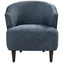 Herringbone Gray Fabric Accent Chair