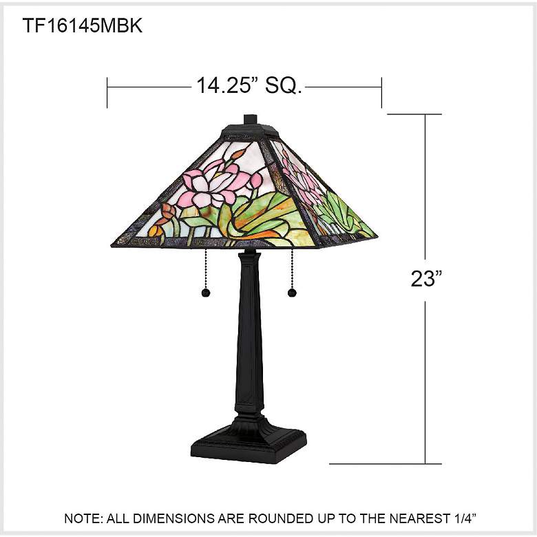 Image 4 Herron 2-Light Matte Black Table Lamp more views