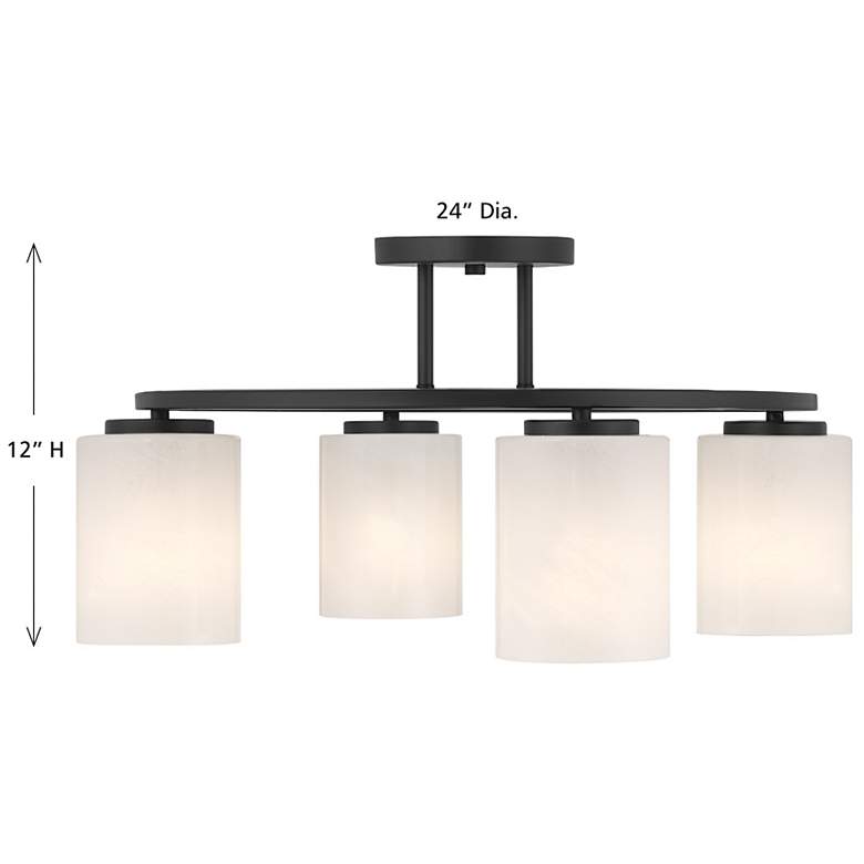 Image 7 Herron 4-Light Ceiling Light in Matte Black more views