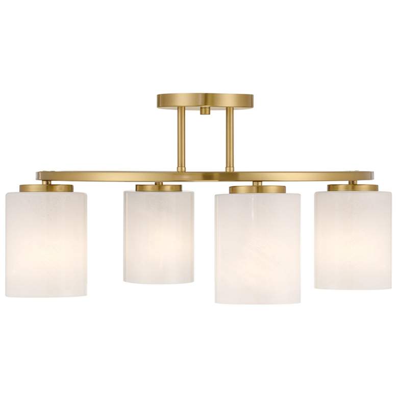 Image 1 Herron 4-Light Ceiling Light in Warm Brass