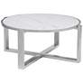 Hessle 18"Modern Round Cocktail Table