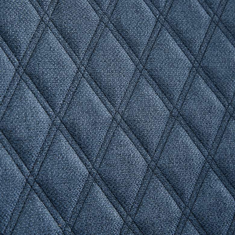 Image 5 Heston Dark Blue Fabric Quilted Accent Chair more views