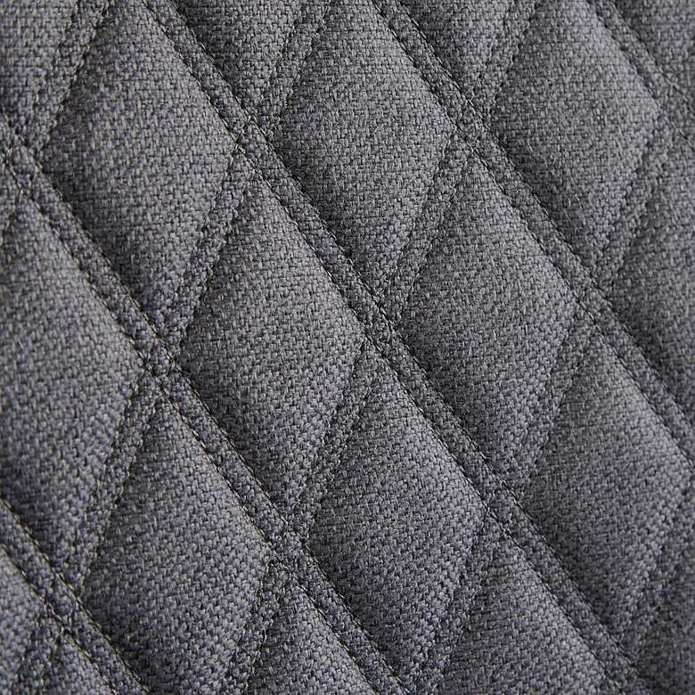 Image 5 Heston Gray Fabric Quilted Accent Chair more views