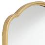 Heston Metallic Gold Leaf 24" x 43 1/4" Arch Top Wall Mirror