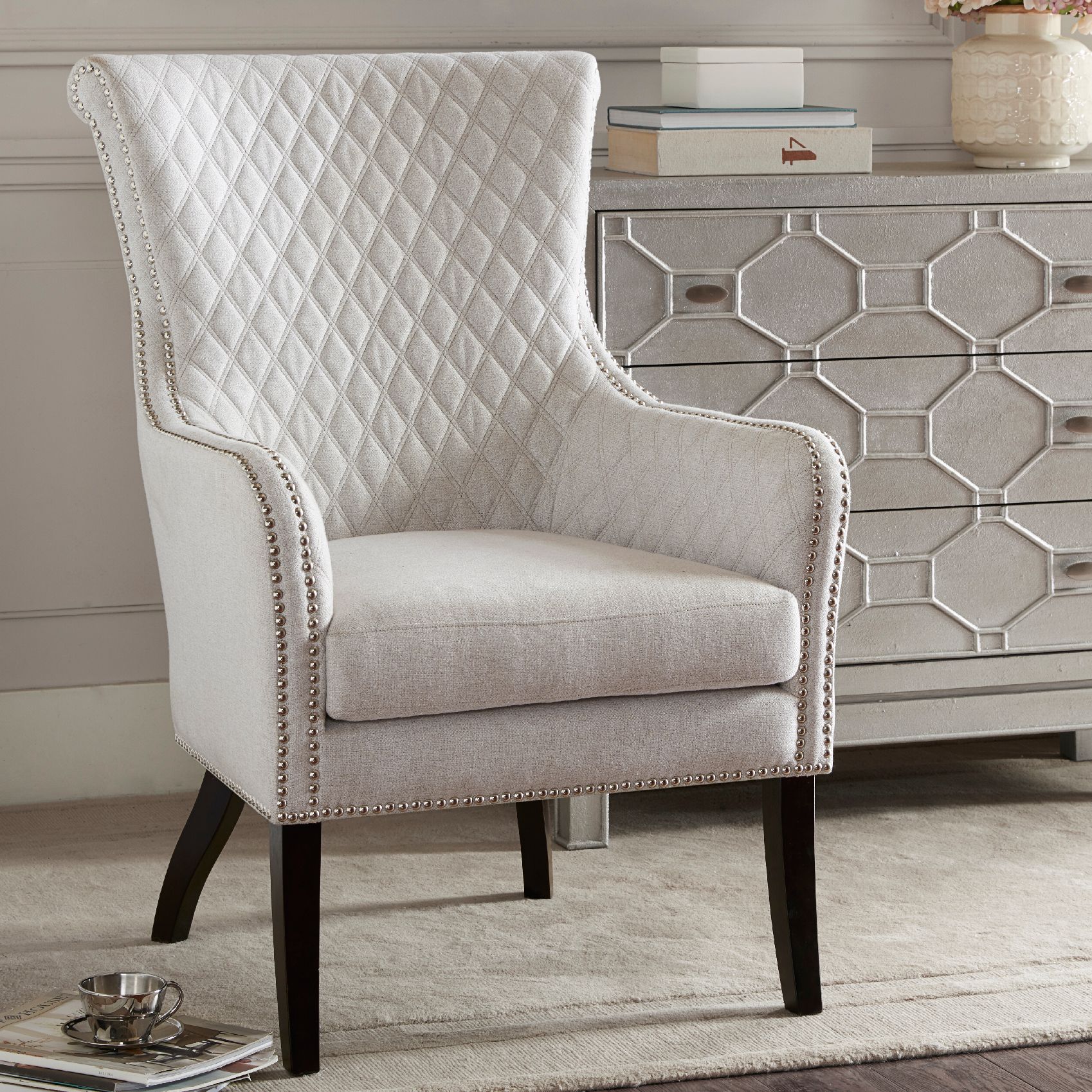 quilted occasional chair