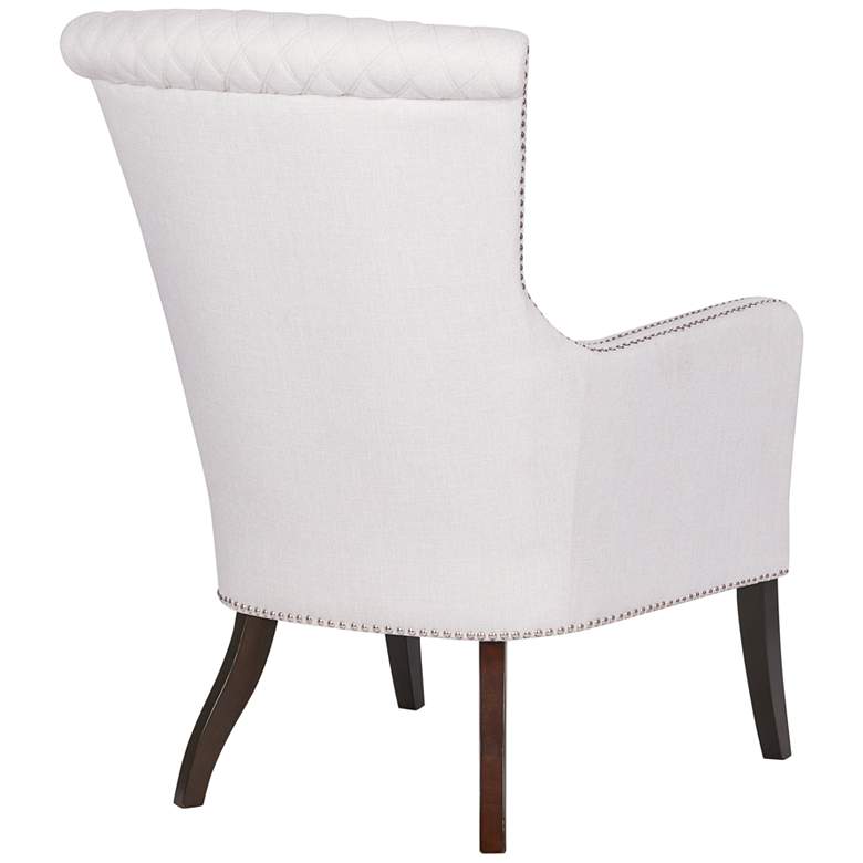 Image 5 Heston Natural Fabric Quilted Accent Chair more views