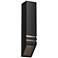 Hever 1 1/4"W Black Textured Outdoor Louvered Deck Light
