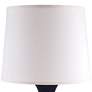 Hewitt 22 1/2" Navy Blue Gloss Jar Ceramic Accent Table Lamp
