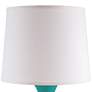 Hewitt Bayside Turquoise Gloss Jar Ceramic Accent Table Lamp