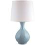 Hewitt Mist Blue Gloss Jar Ceramic Accent Table Lamp