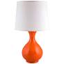 Hewitt Orange Nectar Gloss Jar Ceramic Accent Table Lamp