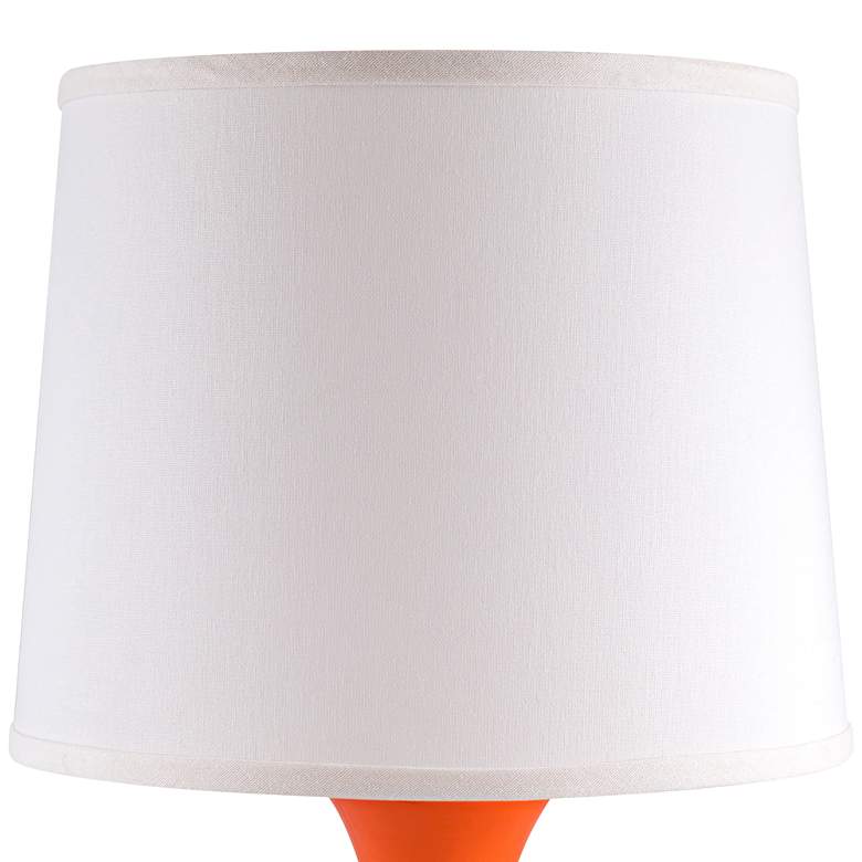 Image 3 Hewitt Orange Nectar Gloss Jar Ceramic Accent Table Lamp more views