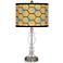 Hexagon Starburst Giclee Apothecary Clear Glass Table Lamp