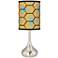 Hexagon Starburst Giclee Droplet Table Lamp