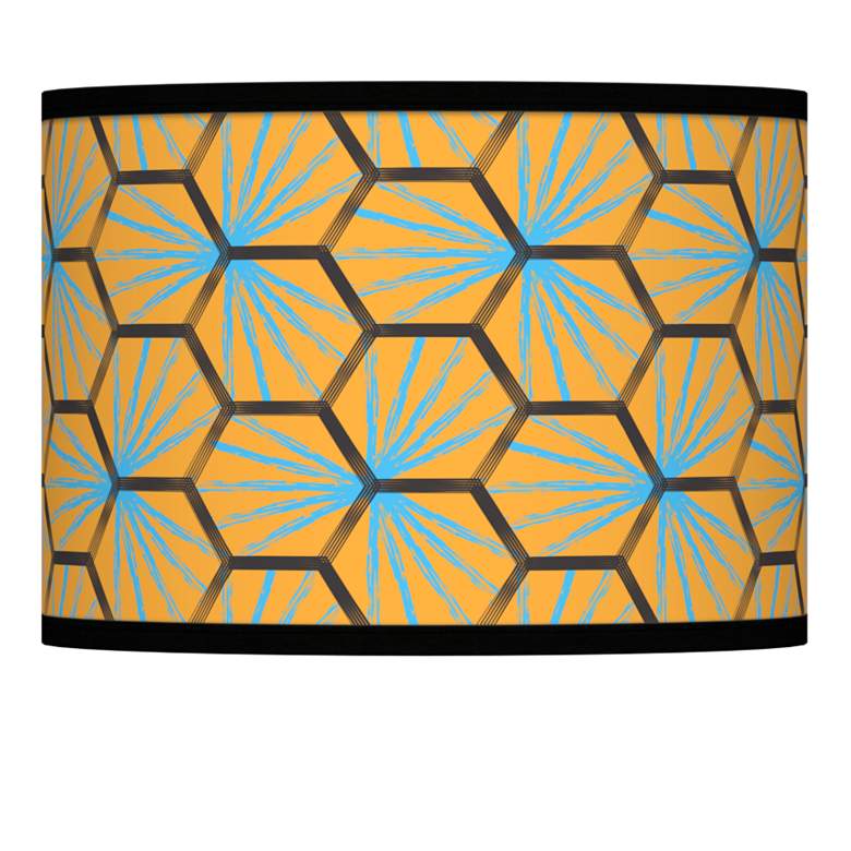 Image 1 Hexagon Starburst Giclee Lamp Shade 13.5x13.5x10 (Spider)
