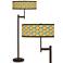 Hexagon Starburst Parker Light Blaster™ Bronze Floor Lamp