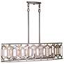 4_Hexly 44" Wide Bronze with Silver 5-Light Island Chandelier more views