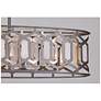 7_Hexly 44" Wide Bronze with Silver 5-Light Island Chandelier more views