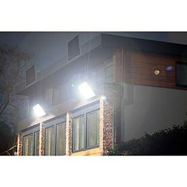 Image5 of Hexo 15"H Black Outdoor Flood Light with Wifi IP Camera CCTV more views