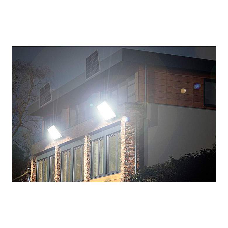Image 5 Hexo 15"H Black Outdoor Flood Light with Wifi IP Camera CCTV more views