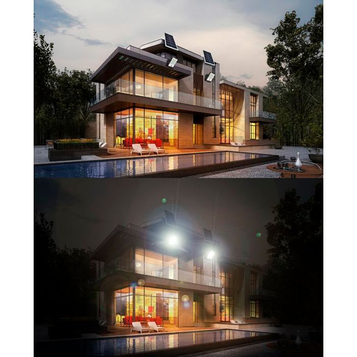 Hexo 15"H Black Outdoor Flood Light with Wifi IP Camera CCTV