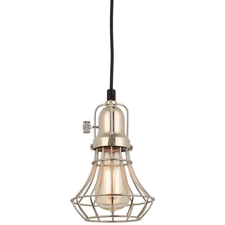 Image 1 Hi-Lite Lani 6" Wide Polished Nickel Mini Pendant Light