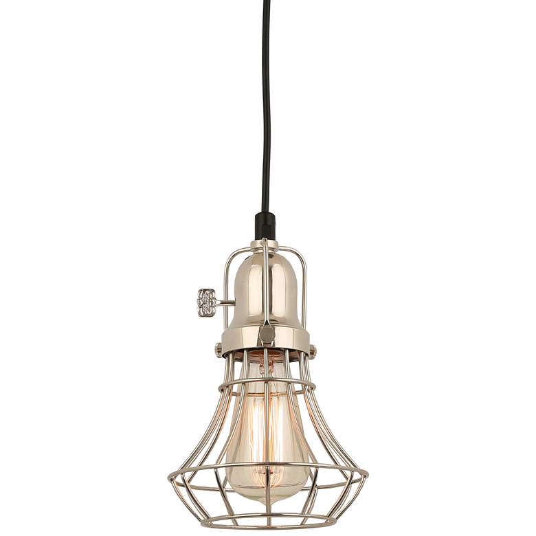 Image 1 Hi-Lite Lani 6 inch Wide Polished Nickel Mini Pendant Light