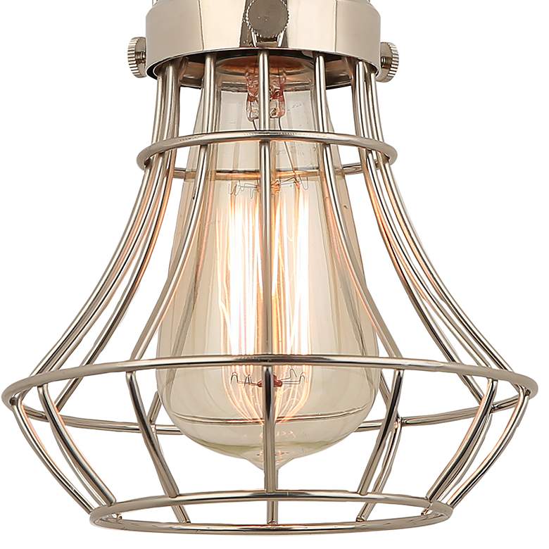 Image 2 Hi-Lite Lani 6" Wide Polished Nickel Mini Pendant Light more views