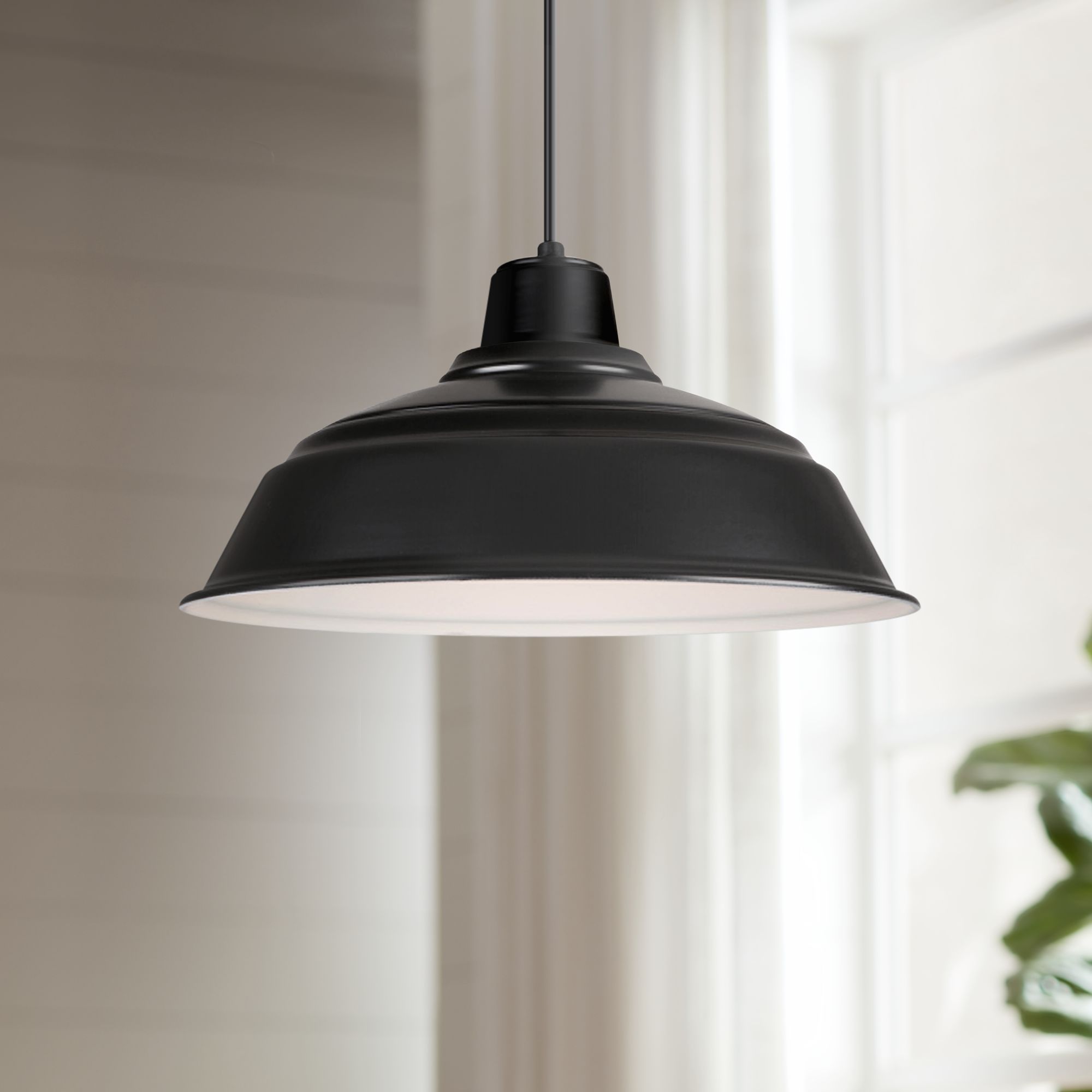 black barn light pendant