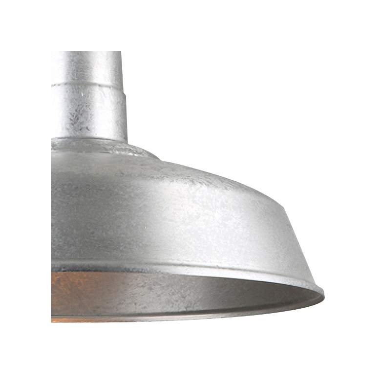 Image 3 Hi-Lite Warehouse 18" Wide Galvanized Metal Pendant Light more views