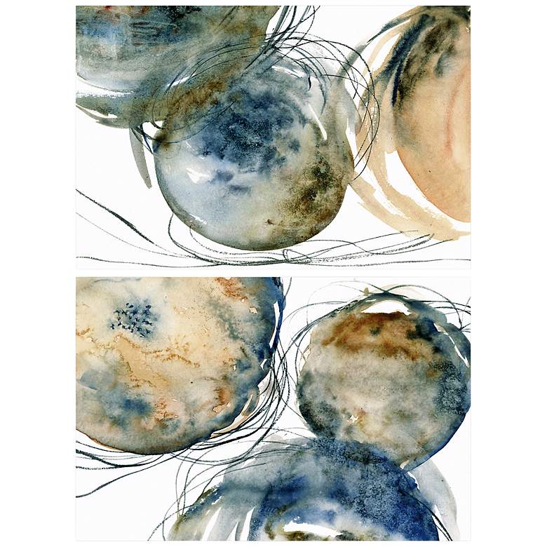 Image 7 Hibernation 64"W Free Floating 2-Piece Glass Wall Art Set more views