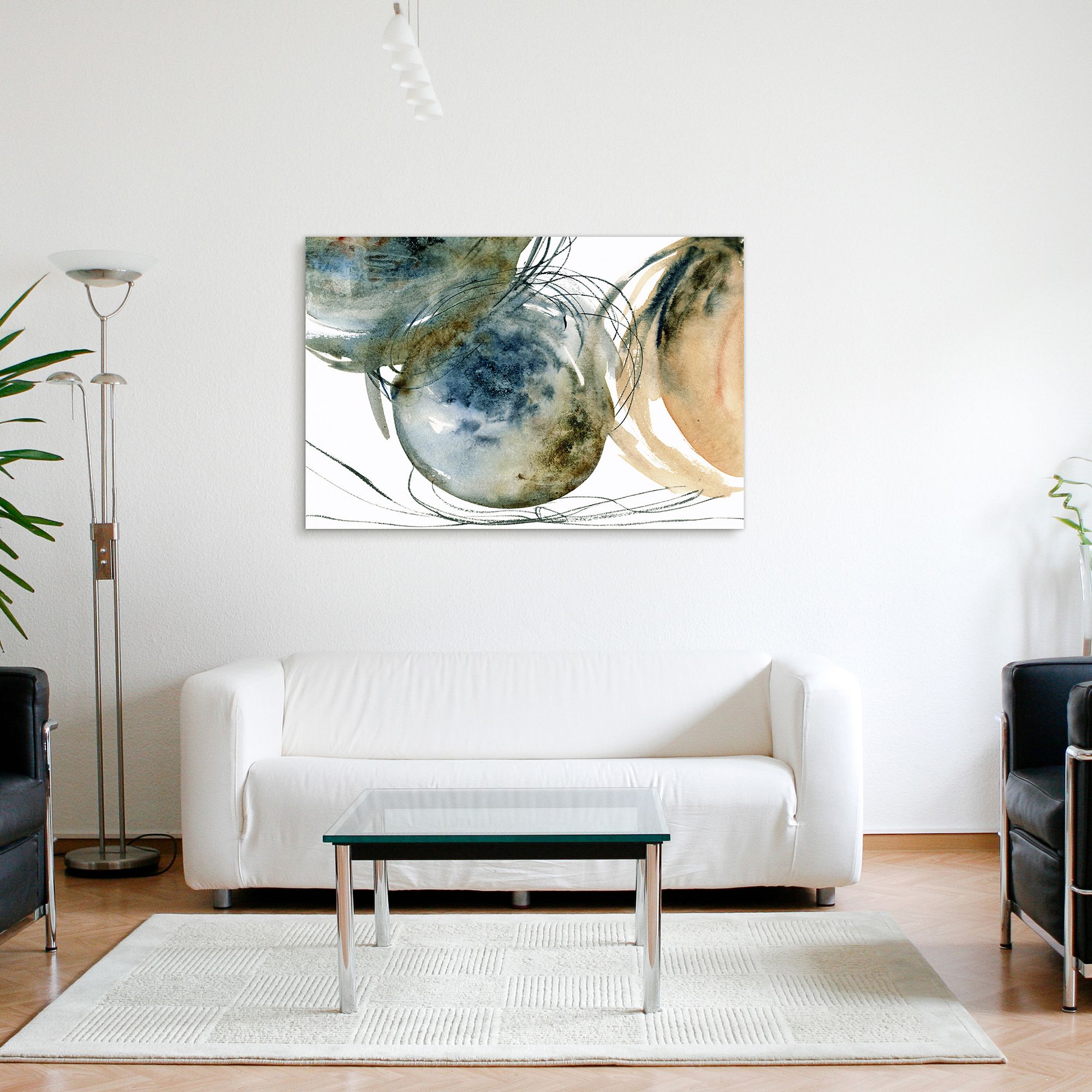 Hibernation II 48"H Free Floating Tempered Glass Wall Art in scene