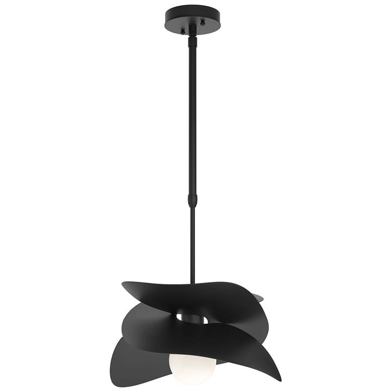 Image 1 Hibiscus 12.9"H Coastal Black Standard Outdoor Pendant