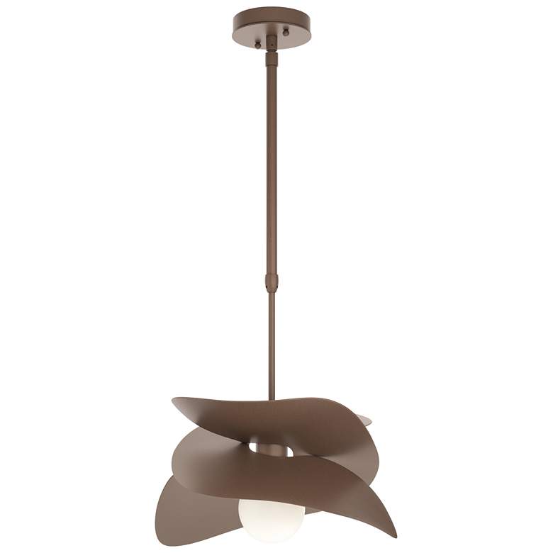 Image 1 Hibiscus 12.9"H Coastal Bronze Standard Outdoor Pendant