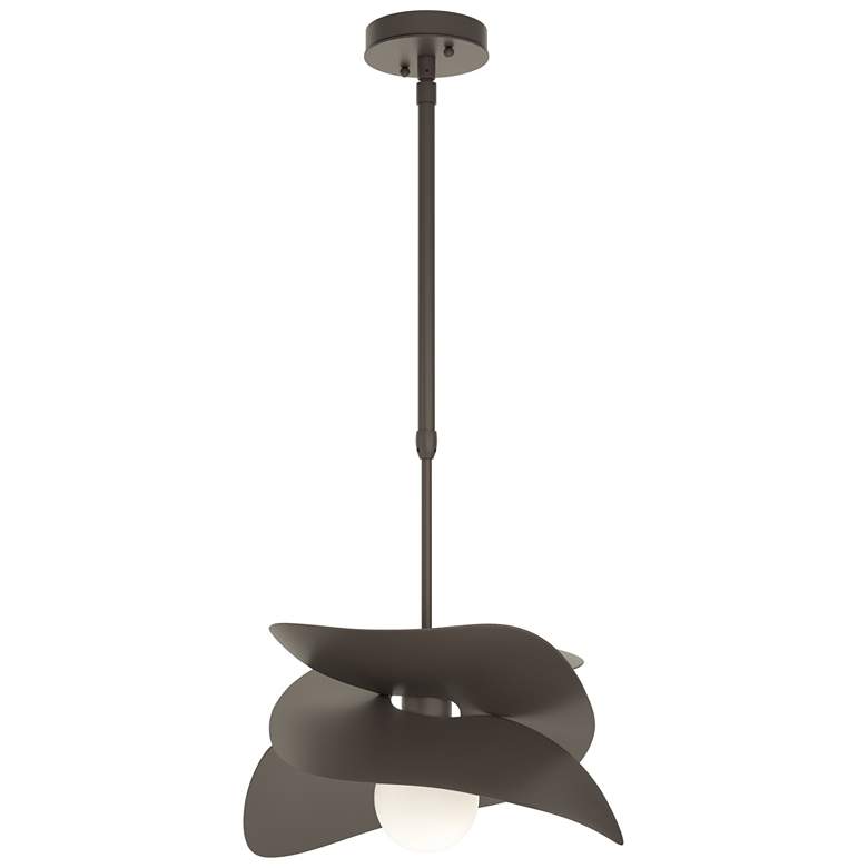 Image 1 Hibiscus 12.9"H Coastal Dark Smoke Standard Outdoor Pendant