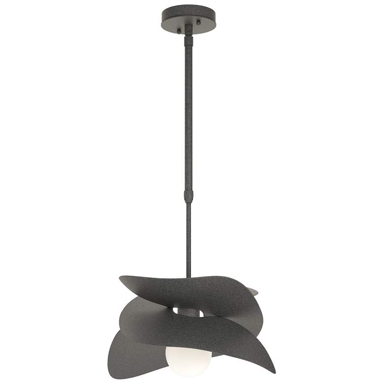 Image 1 Hibiscus 12.9"H Coastal Natural Iron Standard Outdoor Pendant