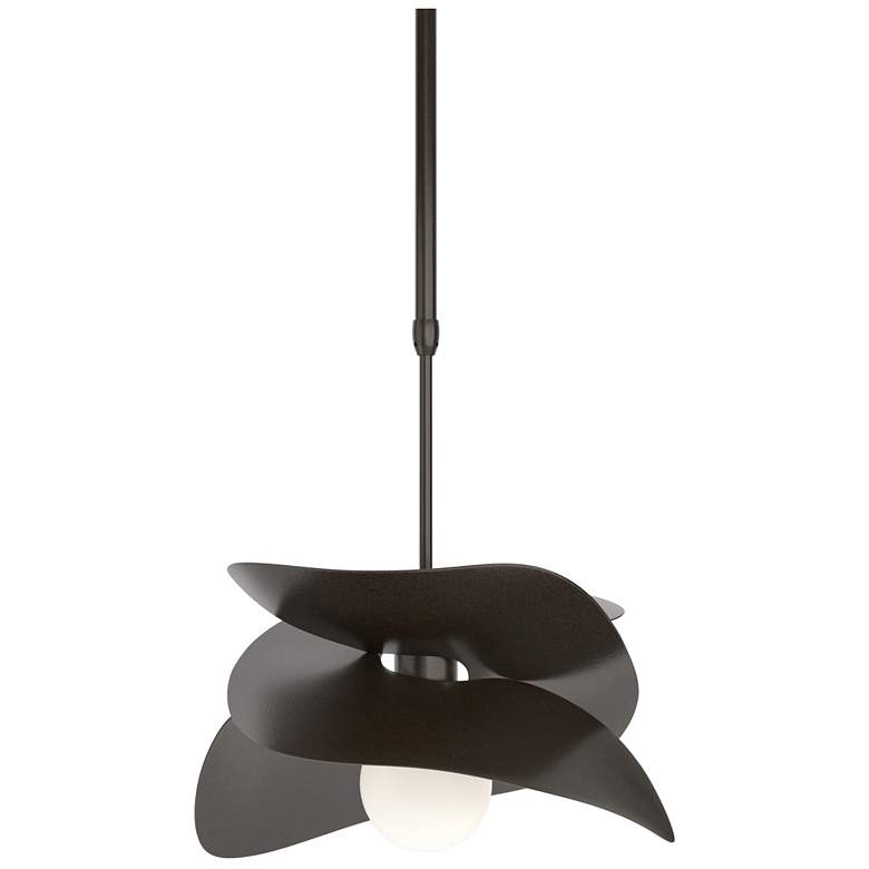 Image 1 Hibiscus 12.9 inchH Coastal Oil Rubbed Bronze Long Outdoor Pendant