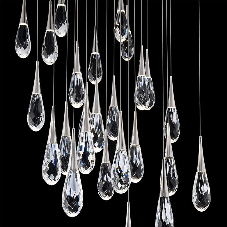Image 4 Hibiscus 13"H x 53"W 23-Light Crystal Multi-Lt Pendant in Polishe more views