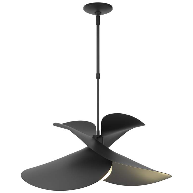 Image 1 Hibiscus 24.7" Wide Large Black Pendant