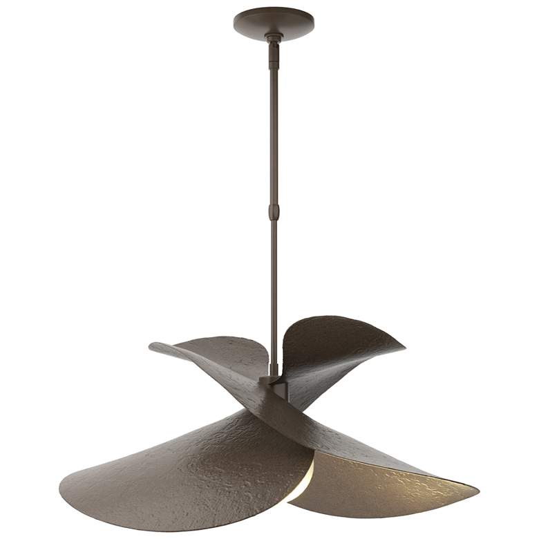 Image 1 Hibiscus 24.7" Wide Large Bronze Pendant