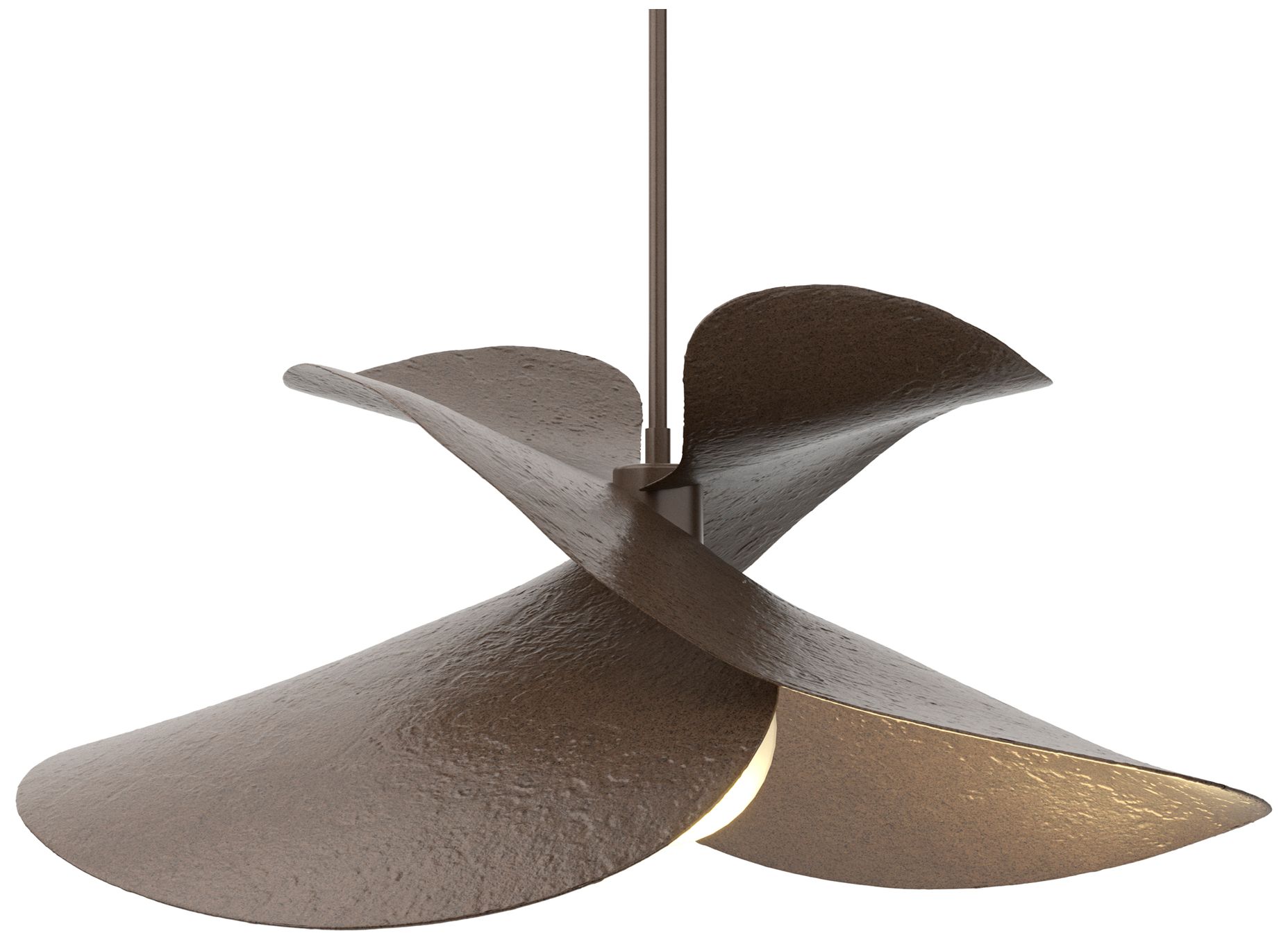 Image 2 Hibiscus 25" Wide Bronze Pendant more views