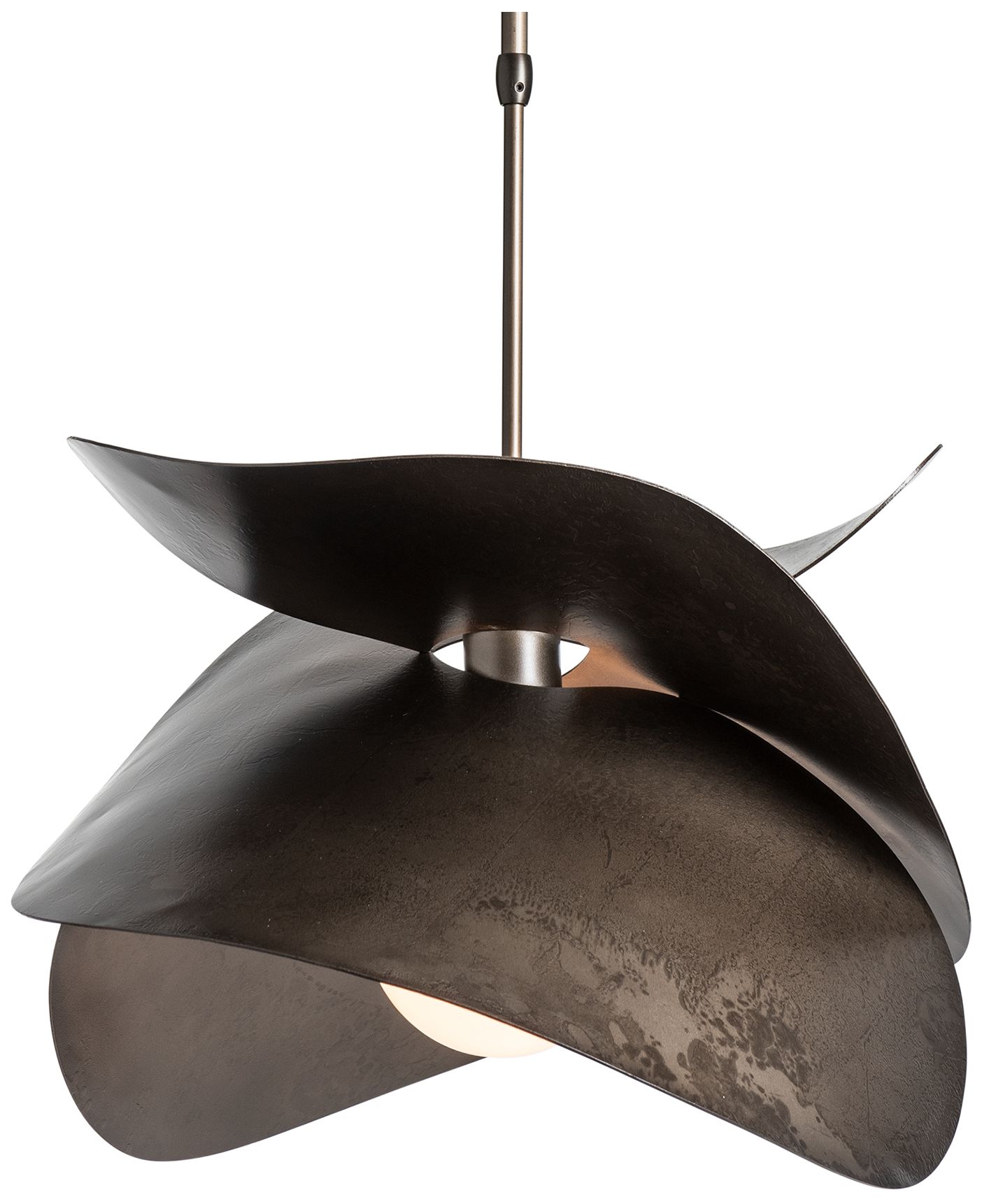 Image 3 Hibiscus 25" Wide Dark Smoke Pendant - Made to Order more views