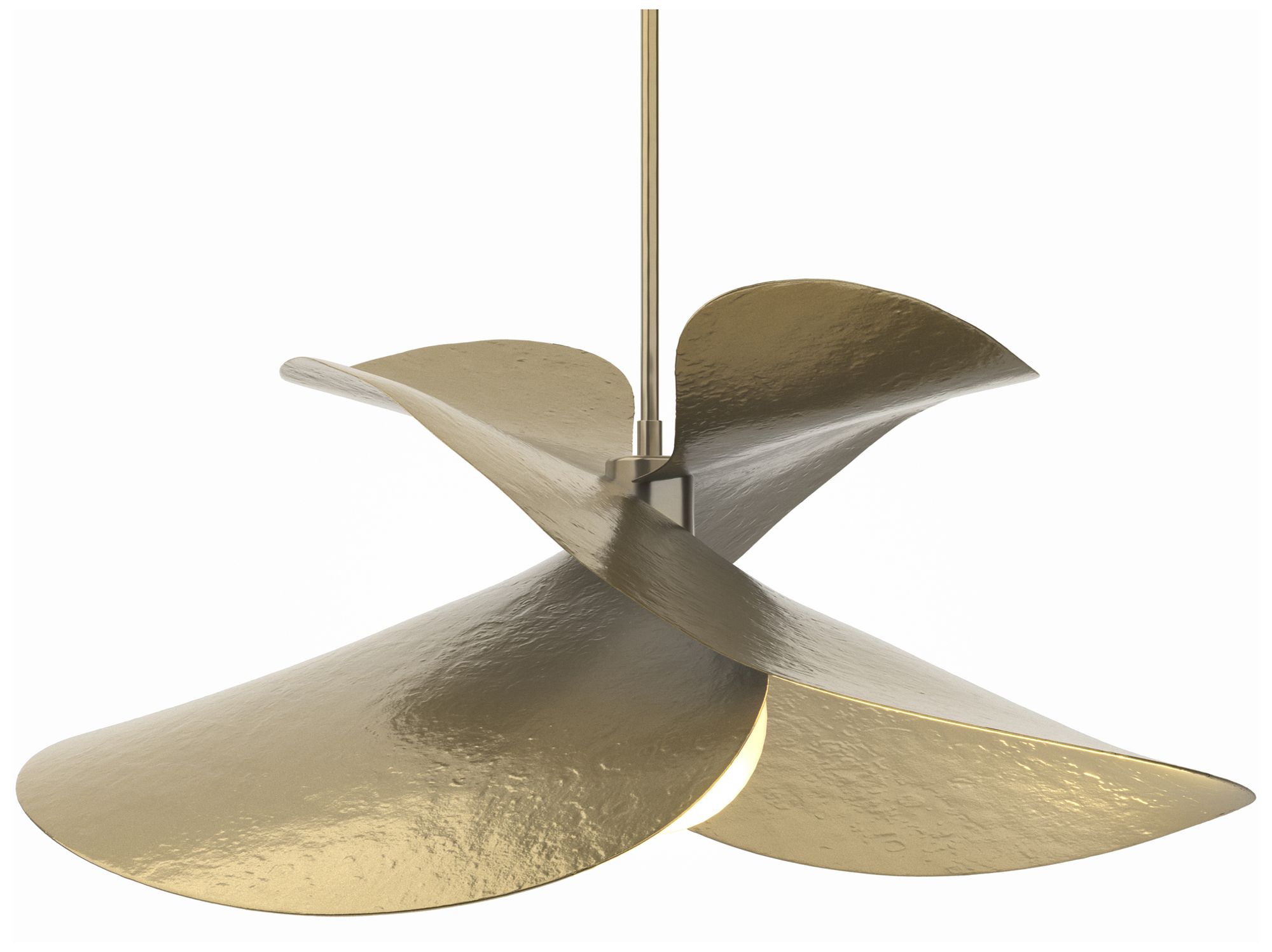 Hibiscus 25" Wide Modern Brass Pendant