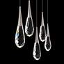 4_Hibiscus 40" Wide Polished Nickel 5-Light LED Linear Pendant more views