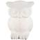 Hibou White Porcelain Owl Accent Lamp
