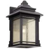 Hickory Point 16&quot; High Bronze Outdoor Wall Light