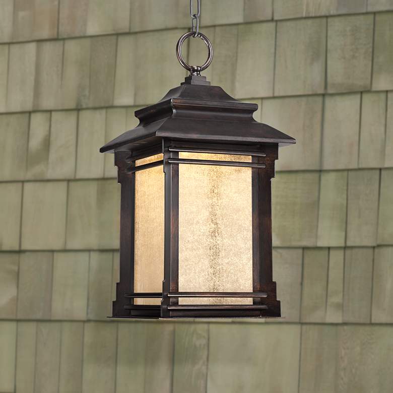 Image 1 Hickory Point 19 1/4 inch High LED Outdoor Hanging Light