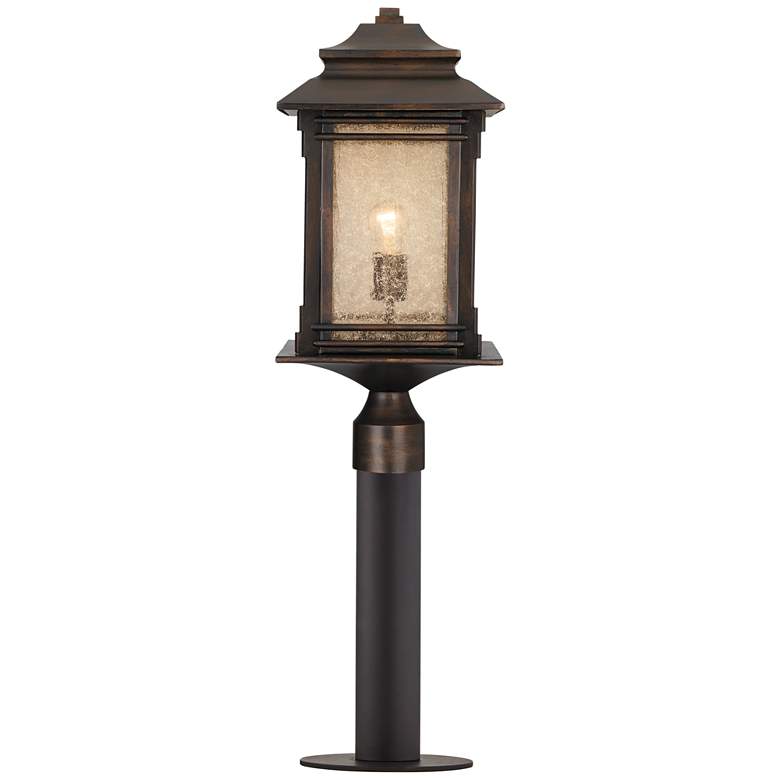 Image 2 Hickory Point 33 1/2 inch High Bronze Path Light w/ Low Voltage Bulb