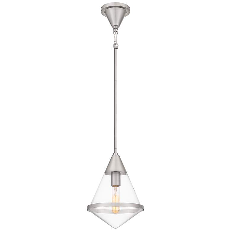 Image 1 Hidalgo 1-Light Brushed Nickel Mini Pendant