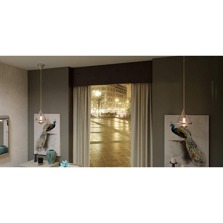Image 5 Hidalgo 1-Light Brushed Nickel Mini Pendant more views